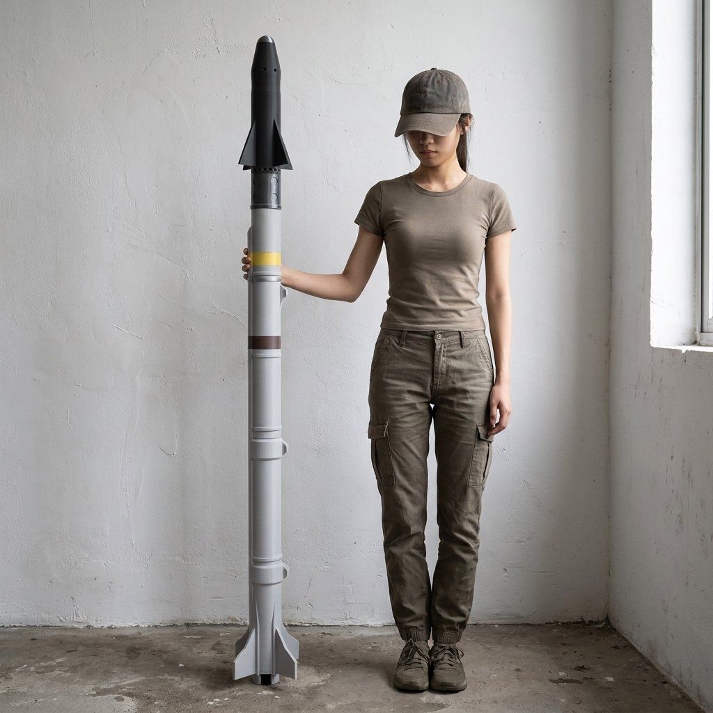 Science Exhibition Models - 3D 프린팅된 대형 미국 공군 AIM-9X
